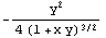 -y^2/(4 (1 + x y)^(3/2))